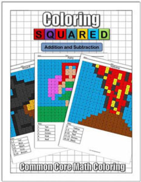 SUPER COLORING SQUARED: ADDITION AND SUBTRACTION