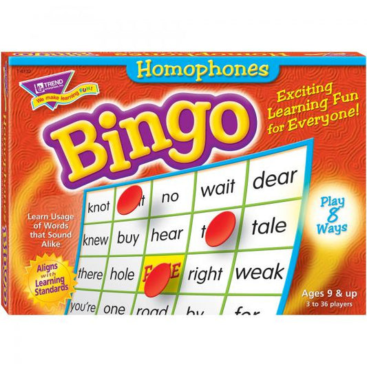 BINGO: HOMOPHONES