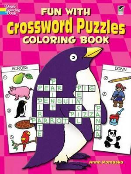 COLORING BOOK: FUN WITH CROSSWORD PUZZLES