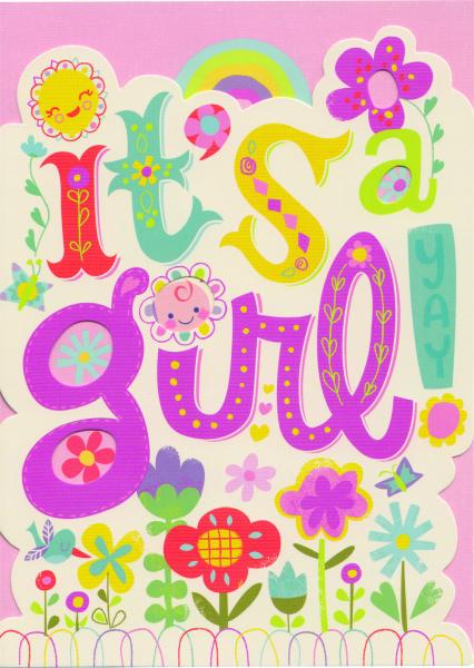 GREETING CARD: IT'S A GIRL