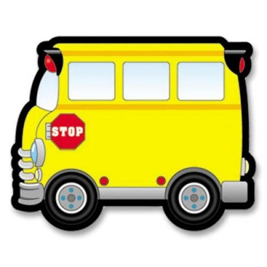 COLORFUL CUT-OUTS: SCHOOL BUSES SINGLE DESIGN