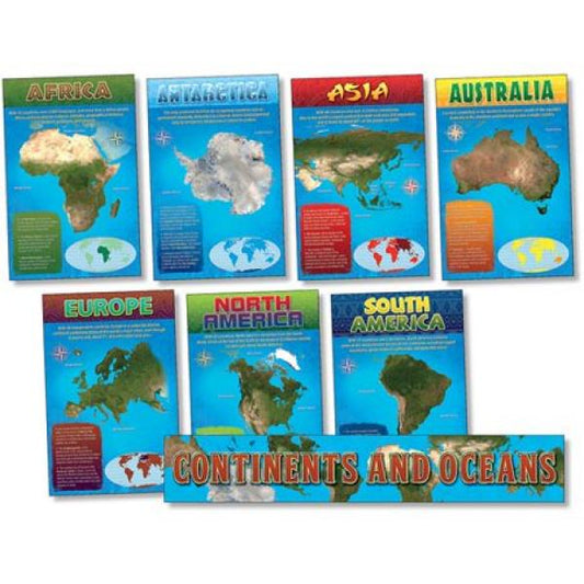 BULLETIN BOARD SET: CONTINENTS AND OCEANS