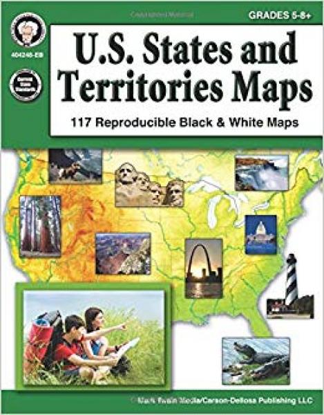 U.S. STATES AND TERRITORIES MAPS GRADE 5-8+