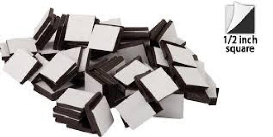 ADHESIVE MAGNETIC SQUARES 100 PACK