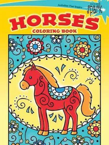 COLORING BOOK: HORSES