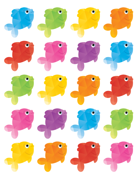 STICKERS: COLORFUL FISH