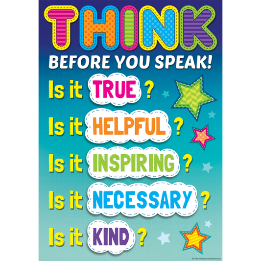 POSTER: THINK BEFORE YOU SPEAK!