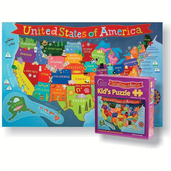 PUZZLE: UNITED STATES OF AMERICA 100 PCS
