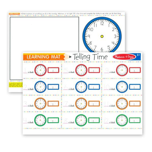 LEARNING MAT: TELLING TIME