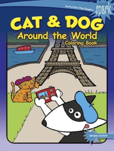 COLORING BOOK: CAT & DOG AROUND THE WORLD