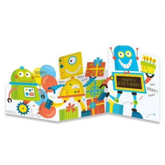 GREETING CARD: ROBOTS TRI-FOLD