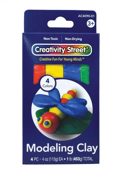 MODELING CLAY 4 PIECES COLORS