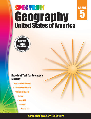 SPECTRUM GEOGRAPHY UNITED STATES OF AMERICA GRADE 5