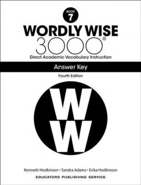 WORDLY WISE 3000: BOOK 7 ANSWER KEY 4TH ED