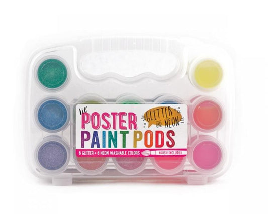 POSTER PAINT PODS NEON AND GLITTER