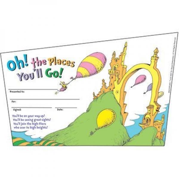 AWARDS: DR. SEUSS OH THE PLACES YOU WILL GO
