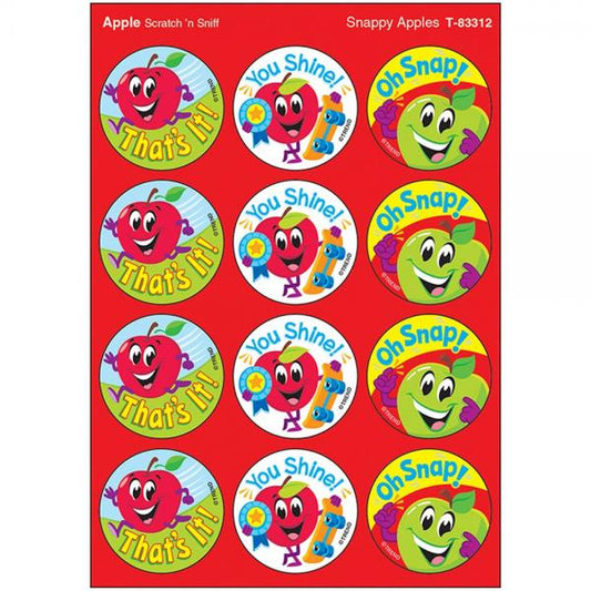 SCRATCH AND SNIFF STICKERS: SNAPPY APPLES- APPLE
