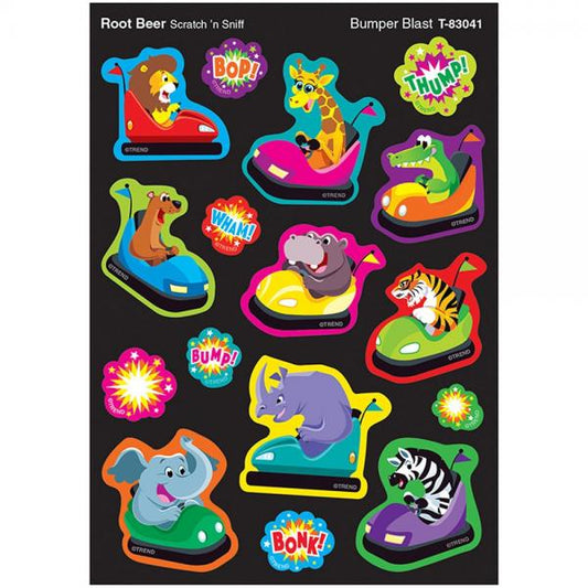 SCRATCH AND SNIFF STICKERS: BUMPER BLAST- ROOT BEER