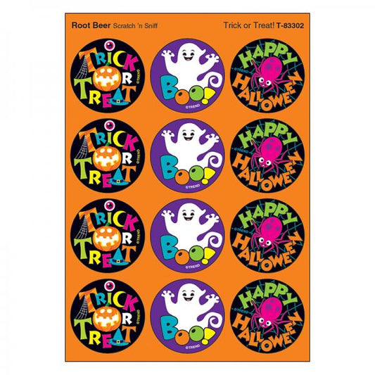 SCRATCH AND SNIFF STICKERS: TRICK OR TREAT!- ROOT BEER