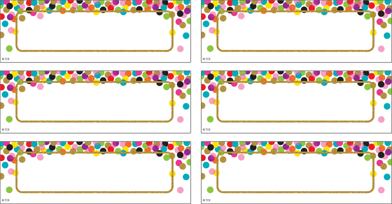 MAGNETIC ACCENTS: CONFETTI LABELS
