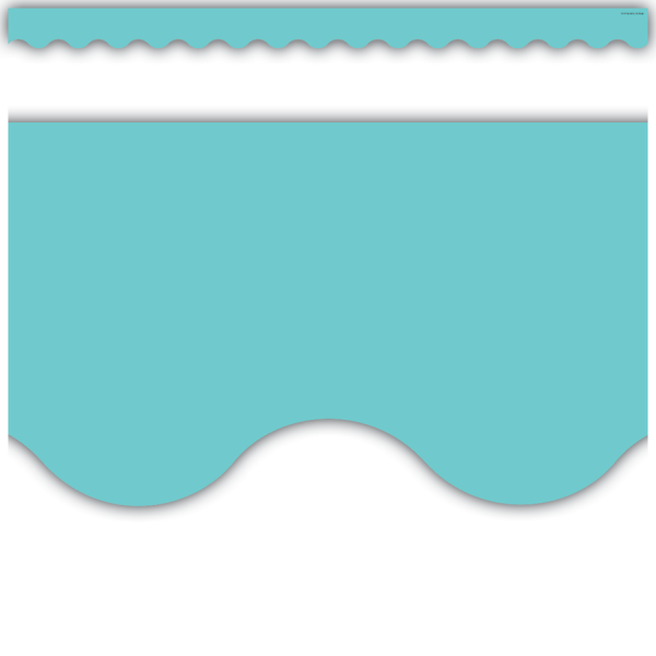 BORDER: SCALLOPED LIGHT TURQUOISE