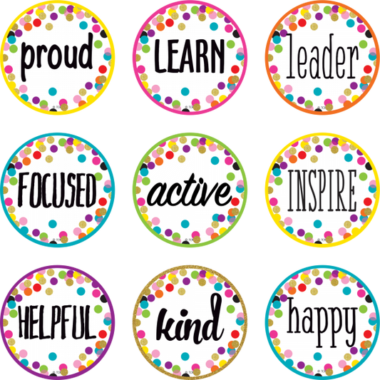 MINI ACCENTS: POSITIVE WORDS CONFETTI