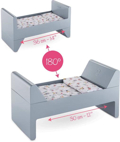 CRIB & BED FOR UP TO 17" DOLLS