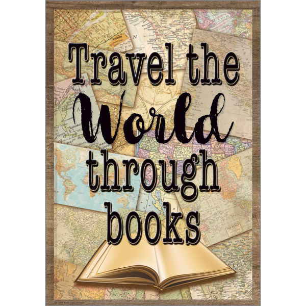 POSTER: TRAVEL THE WORLD THROUGH BOOKS