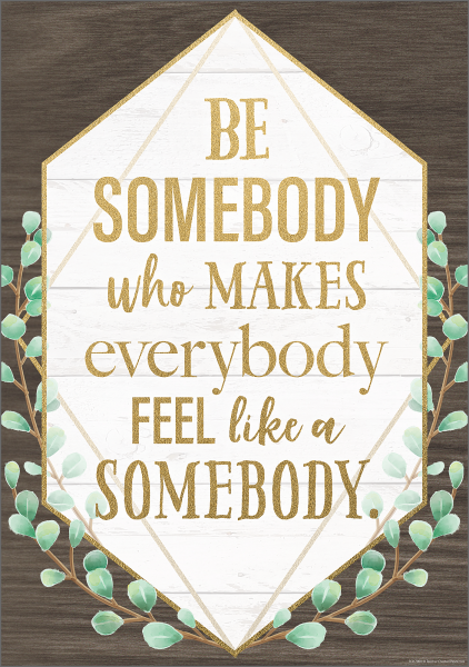 POSTER: BE SOMEBODY WHO MAKES EVERYBODY FEEL LIKE A SOMEBODY