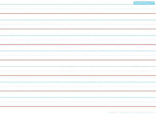 SMART POLY SPACE SAVER HANDWRITING PRACTICE 3/4 INCH