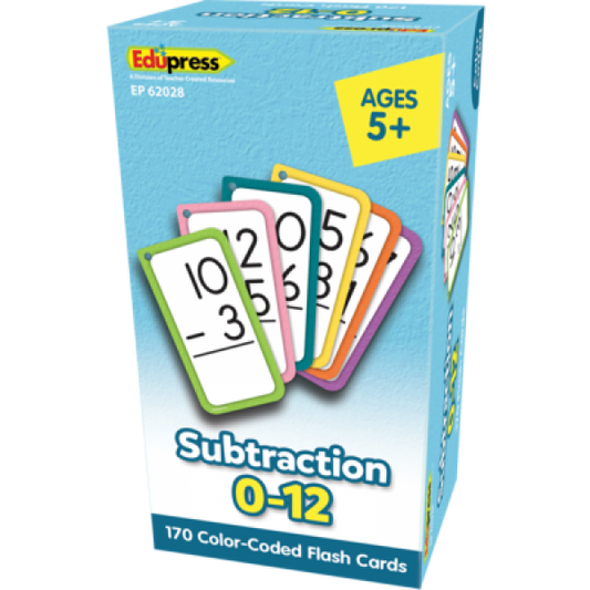 FLASH CARDS: SUBTRACTION ALL FACTS 0-12