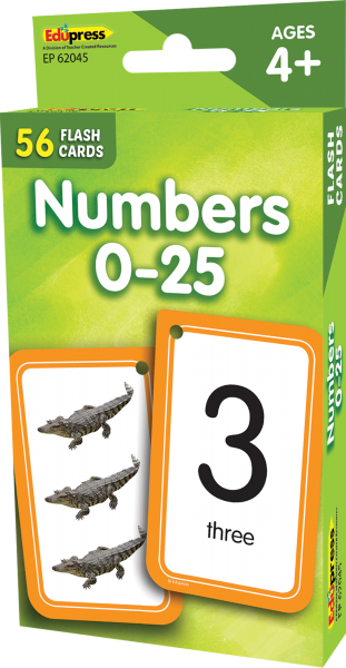 FLASH CARDS: NUMBERS 0-25