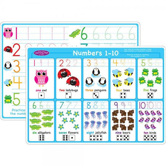 SMART POLY LEARNING MAT NUMBERS 1-10