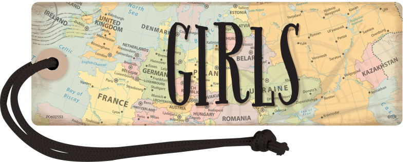 MAGNETIC HALL PASS: GIRLS TRAVEL THE MAP