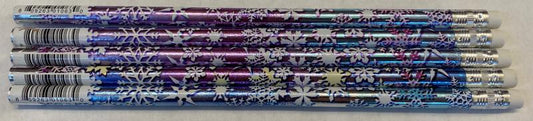 SNOWFLAKE GLITTERS PENCILS, PACK OF 12