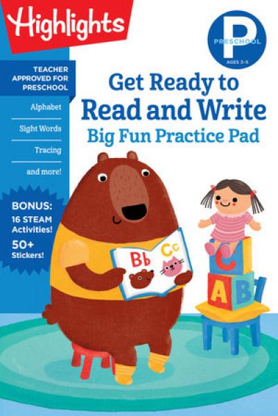 GET READY TO READ AND WRITE BIG FUN PRACTICE PAD