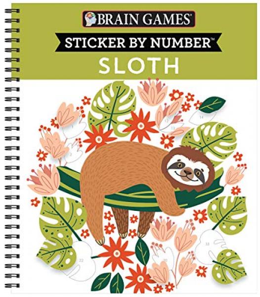 STICKER BY NUMBER SLOTH