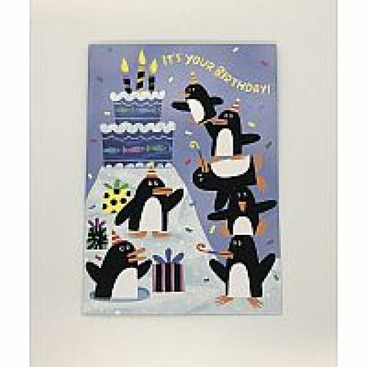 GREETING CARD: IT'S YOUR BIRTHDAY PENGUINS