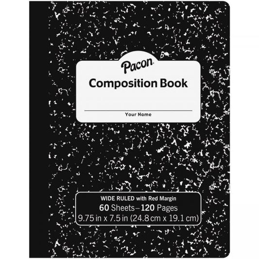 COMPOSITION BOOK: WIDE RULED