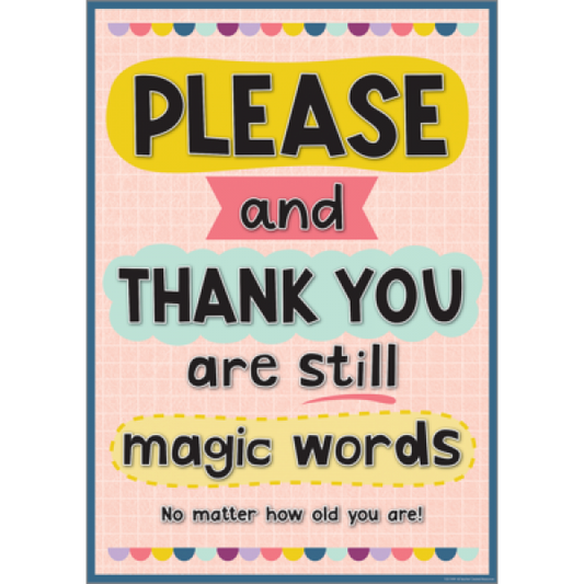 POSTER: PLEASE AND THANK YOU ARE STILL MAGIC WORDS