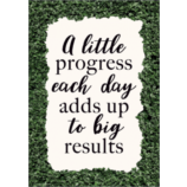 POSTER: A LITTLE PROGRESS EACH DAY ADDS UP TO BIG RESULTS
