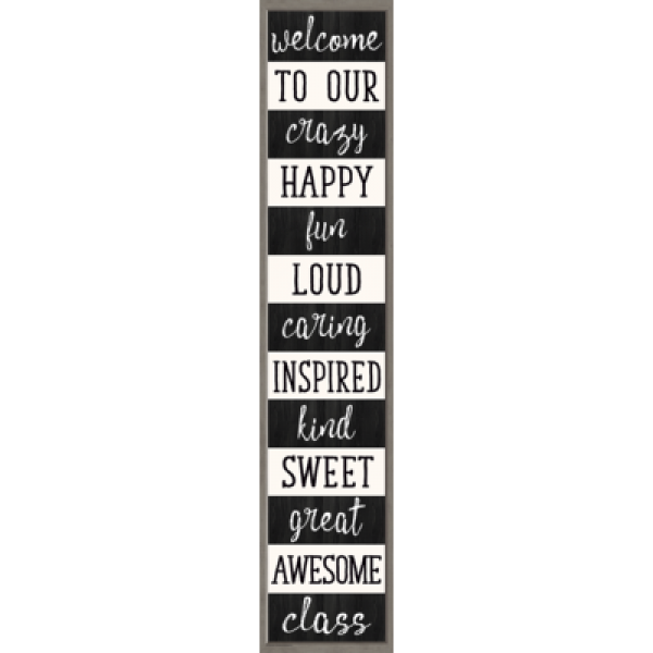 BANNER: WELCOME TO OUR CLASS MODERN FARMHOUSE