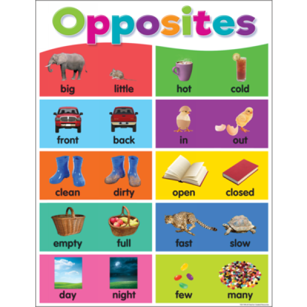 CHART: OPPOSITES COLORFUL