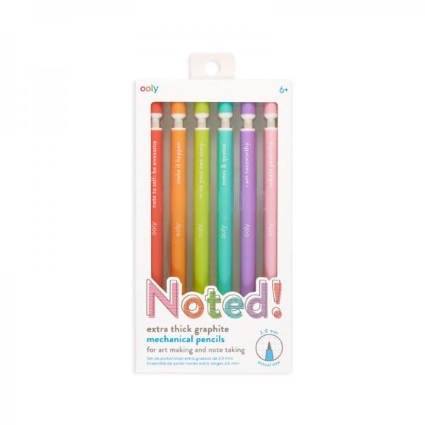 NOTED! EXTRA THICK GRAPHITE MECHANICAL PENCILS