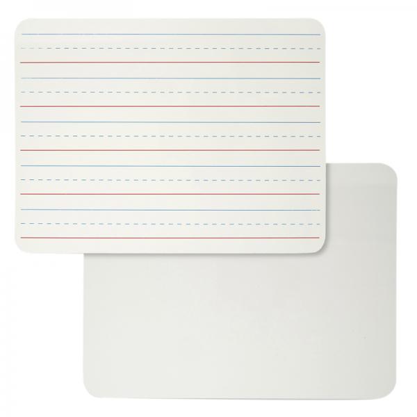 DRY ERASE BOARD 2-SIDED MAGNETIC PLAIN/LINED