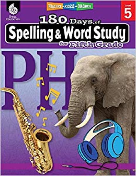 180 DAYS OF SPELLING & WORD STUDY FOR FIFTH GRADE