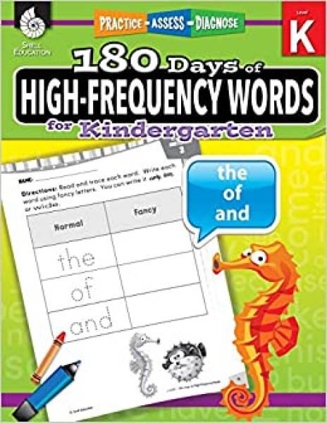 180 DAYS OF HIGH-FREQUENCY WORDS FOR KINDERGARTEN
