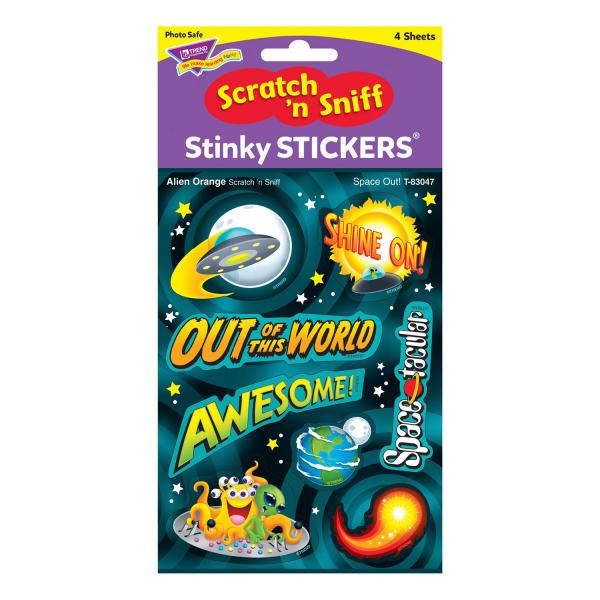 STINKY STICKERS: SPACE OUT! ALIEN ORANGE