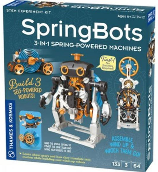 SPRINGBOTS 3-IN-1 SPRING-POWERED MACHINES