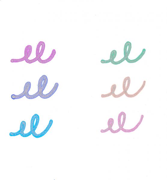 SILVER LININGS MARKERS WITH OUTLINES SET OF 6